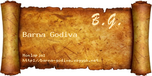 Barna Godiva névjegykártya